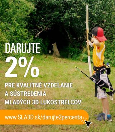 Darujte 2% daní mladým lukostrelcom!